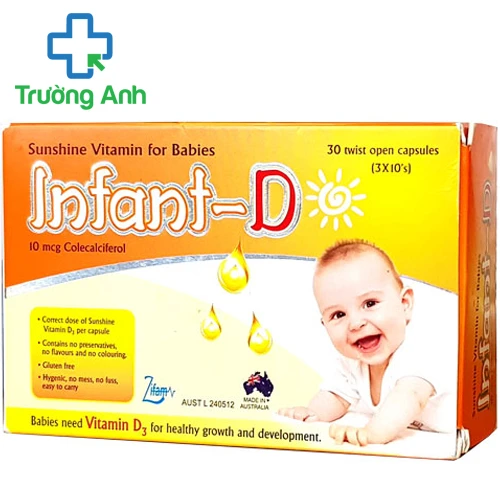 Infant-D - Thực phẩm bổ sung Vitamin D cho trẻ còi xương, chậm lớn