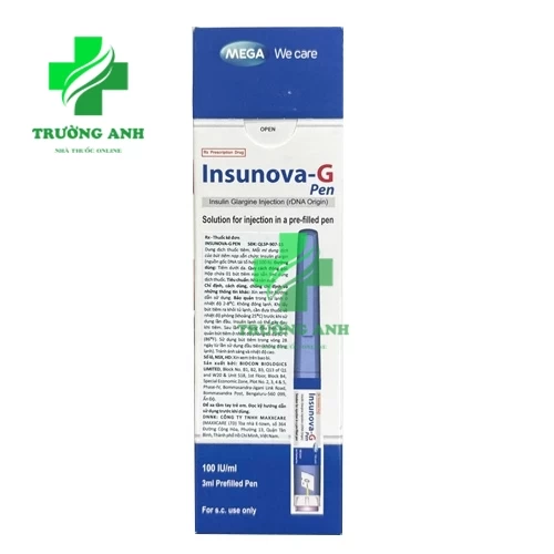 Insunova-G Pen Mega - Thuốc kháng sinh điều trị đái tháo đường