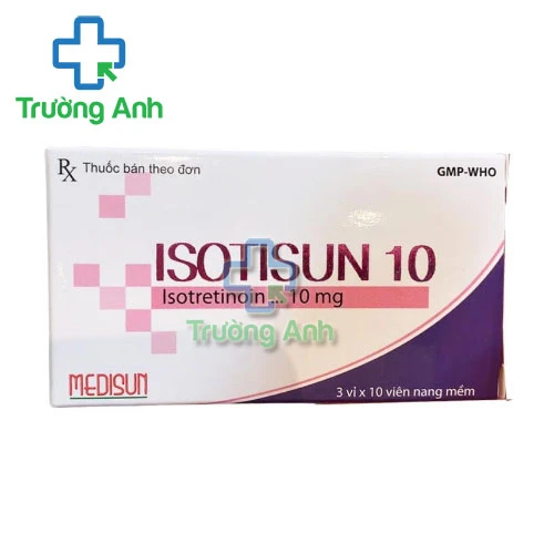 Isotisun 10 Medisun - Điều trị mụn trứng cá nặng hiệu quả