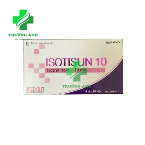 Isotisun 10 Medisun - Điều trị mụn trứng cá nặng hiệu quả