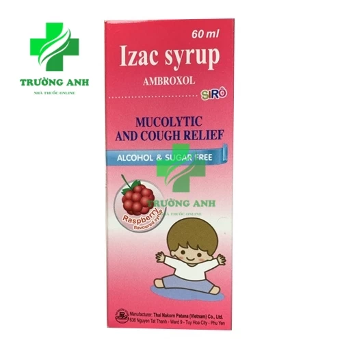 Izac Syrup Chai 60ml Thai Nakorn - Làm tiêu chất nhầy đường hô hấp