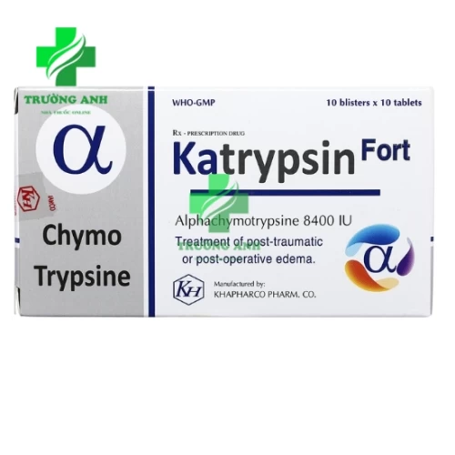 Katrypsin Fort - Thuốc điều trị phù nề sau chấn thương hoặc sau mổ