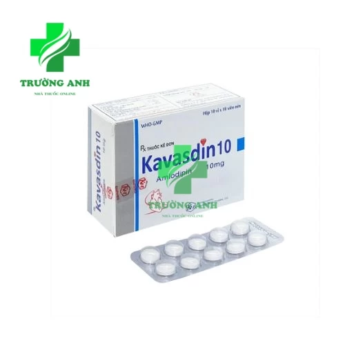 Kavasdin 10 - Thuốc điều trị tăng huyết áp, đau thắt ngực hiệu quả