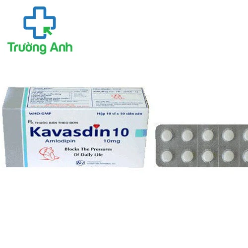 Kavasdin 10 - Thuốc điều trị tăng huyết áp, đau thắt ngực hiệu quả
