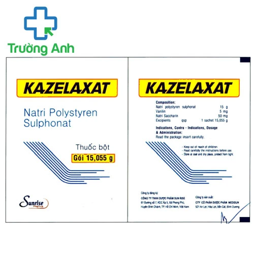 Kazelaxat - Thuốc điều trị tăng kali ở máu rất hiệu quả