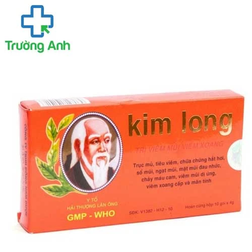 Kim long - Hỗ trợ điều trị viêm mũi dị ứng, viêm xoang hiệu quả