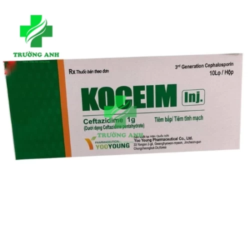 Koceim (ceftazidime 1g) - Thuốc điều trị nhiễm khuẩn hiệu quả của Hàn Quốc