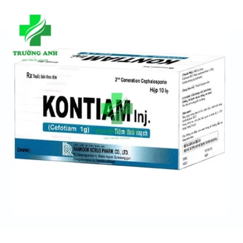 Kontiam Inj 1g Hankook Korus Pharm - Thuốc tiêm điều trị nhiễm khuẩn
