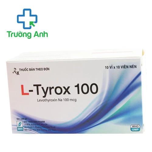 L-Tyrxox 100 - Thuốc điều trị suy giảm tuyến giáp của Davipharm