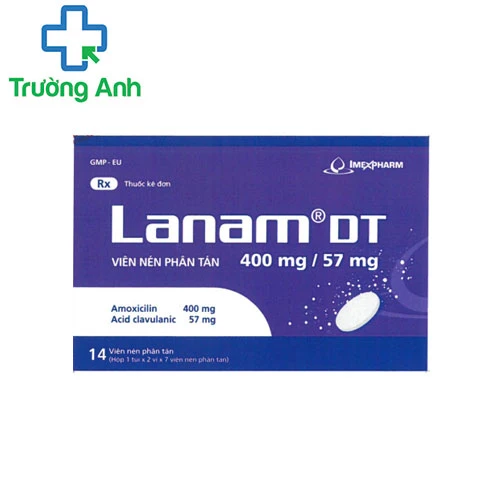 LANAM DT 400MG/57MG - Thuốc điều trị nhiễm khuẩn hiệu quả
