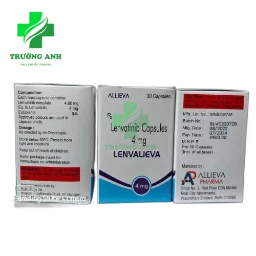 Lenvalieva 10mg Allieva - Thuốc điều trị ung thư biểu mô tế bào