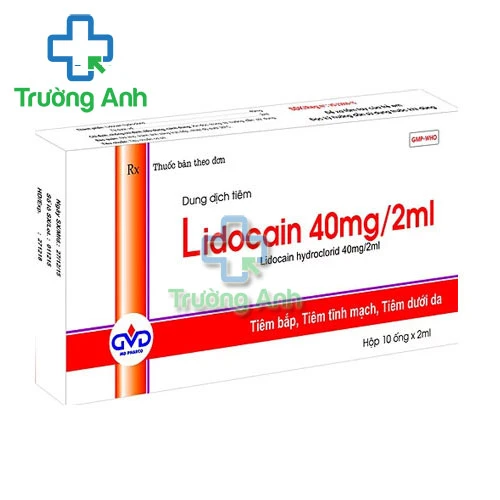 Lidocain 40mg/2ml MD Pharco - Thuốc gây tê hiệu quả