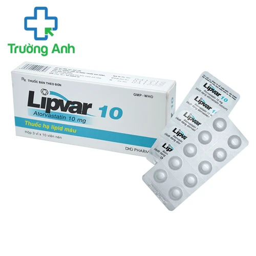 Lipvar 10 - Thuốc làm giảm nồng độ cholesterol toàn phần