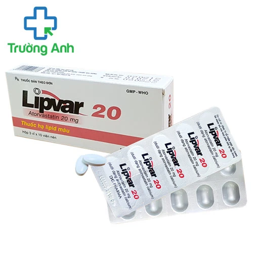 Lipvar 20 - Thuốc làm giảm cholesterol toàn phần hiệu quả