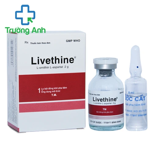 Livethine 2g - Thuốc điều trị bệnh gan cấp và mãn tính của Bidiphar.