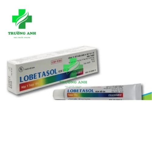 Lobetasol 10g Phapharco - Thuốc điều trị viêm da, lang ben hiệu quả