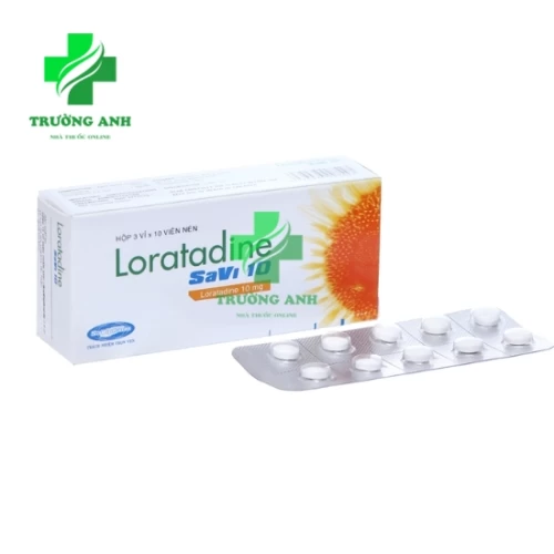 Loratadine SaVi 10 Savipharm - Thuốc chống dị ứng hiệu quả