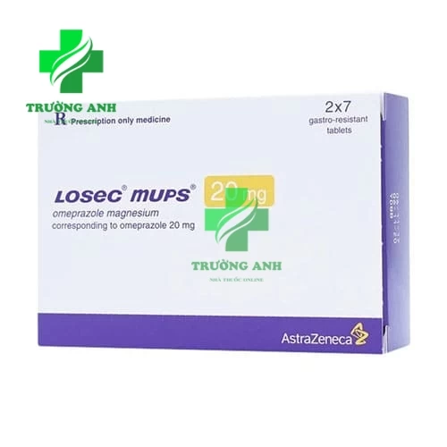 Losec Mups 20mg AstraZeneca - Điều trị viêm loét dạ dày, tá tràng