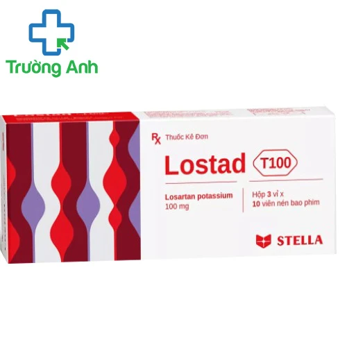 Lostad T100 - Thuốc điều trị tăng huyết áp và suy tim hiệu quả của Stellapharm