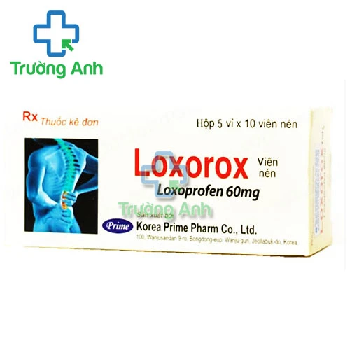 Loxorox 60mg Korea Prime - Thuốc kháng viêm, giảm đau, hạ sốt