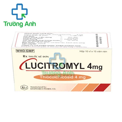 Lucitromyl 4mg Khapharco - Hỗ trợ điều trị đau do co cứng cơ