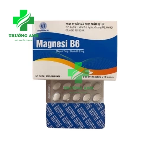 Magnesi B6 Đại Uy - Hỗ trợ điều trị thiếu magnesi nặng hiệu quả