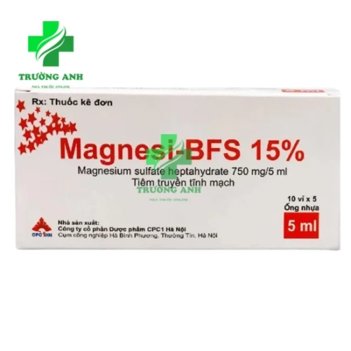 Magnesi-BFS 15% - Thuốc phòng và điều trị  hạ magnesi, co giật hiệu quả