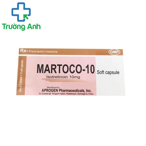 Martoco 10 - Điều trị mụn trứng cá nặng hiệu quả của Hàn Quốc