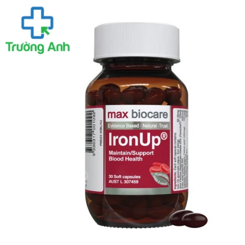 Max biocare IronUp (lọ) - Bổ sung sắt, giảm nguy cơ thiếu máu cho bà bầu
