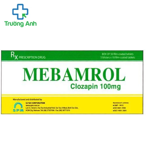 MEBAMROL 100mg SPM - Thuốc điều trị tâm thần hiệu quả