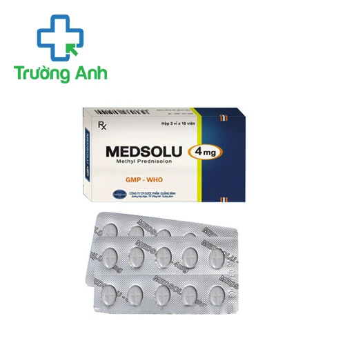 Medsolu 4mg - Thuốc chống viêm, ức chế hệ miễn dịch của Quapharco