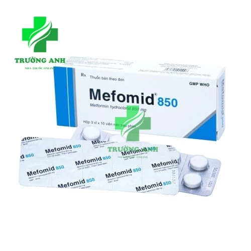 Mefomid 850 Bidiphar - Thuốc iều trị bệnh đái tháo đường