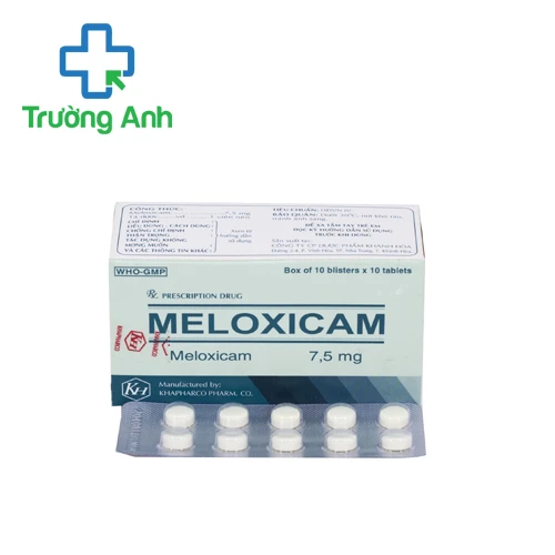 Meloxicam 7,5mg Khapharco - Thuốc điều trị viêm xương khớp