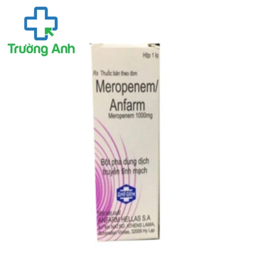 Meropenem Anfarm 1g - Thuốc điều trị nhiễm khuẩn ở người lớn và trẻ em