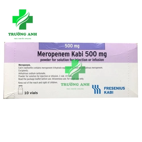 Meropenem Kabi 500mg - Thuốc điều trị bệnh do nhiễm khuẩn của Ý