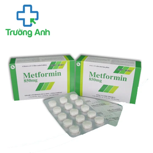 Metformin 850mg Tipharco - Thuốc điều trị đái tháo đường