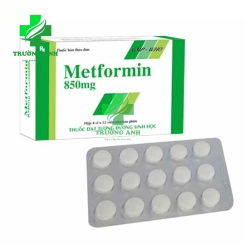 Metformin 850mg Tipharco - Thuốc điều trị đái tháo đường