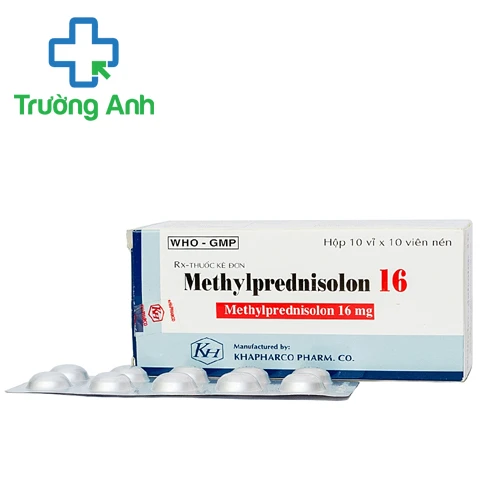 Methylprednisolon 16 Khapharco - Thuốc kháng viêm, chống dị ứng