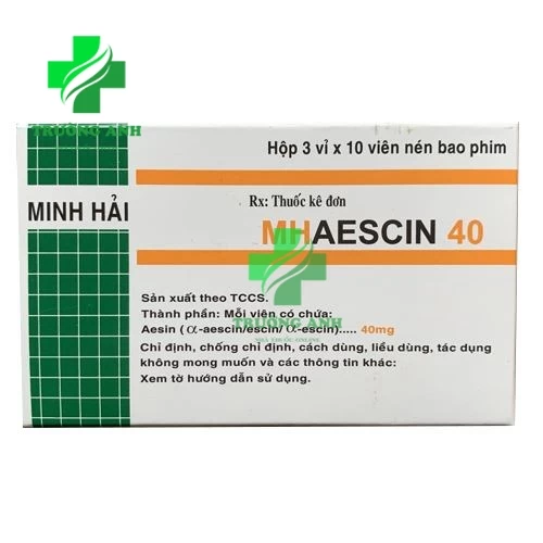 Aescin 40mg - Thuốc điều trị thiểu năng giãn tĩnh mạch hiệu quả