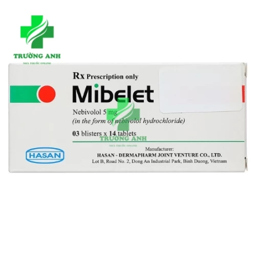 Mibelet 5mg - Thuốc điều trị cao huyết áp của Hasan-Dermapharm