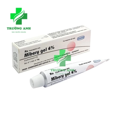 Mibery Gel 4% - Điều trị mụn trứng cá, mụn mủ hiệu quả (10 hộp)