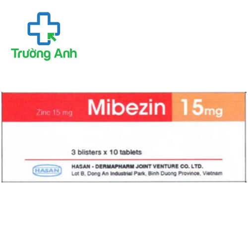 Mibezin 15 - Giúp bổ sung kẽm, hỗ trợ điều trị tiêu chảy hiệu quả
