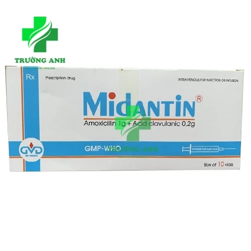 Midantin 1g/0,2g - Thuốc điều trị nhiễm khuẩn, chống viêm hiệu quả