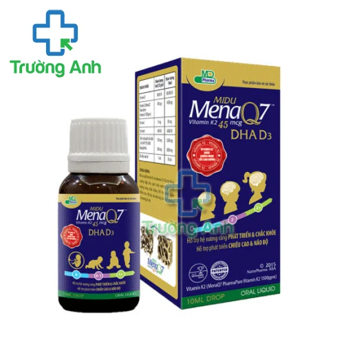 Midu menaQ7 DHA-D3 Foripharm - Bổ sung vitamin K và D cho trẻ