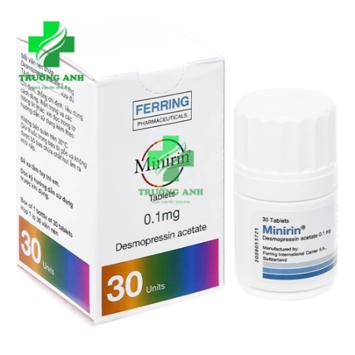 Minirin 0,1mg - Thuốc điều trị đái dầm vào ban đêm của Thụy Sĩ