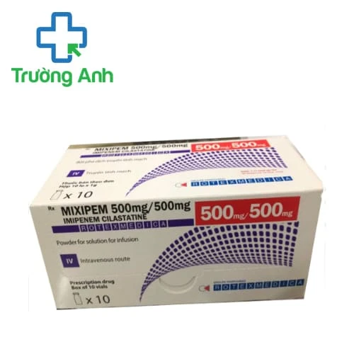 Mixipem 500mg/500mg - Dùng để điều trị nhiễm khuẩn hiệu quả