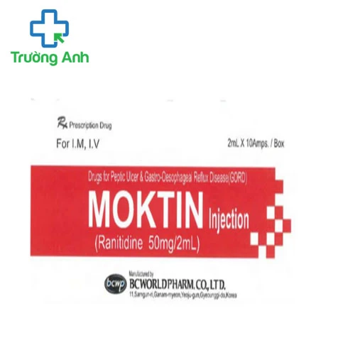 Moktin Injection- Thuốc chữa trị viêm loét dạ dày tá tràng hiệu quả