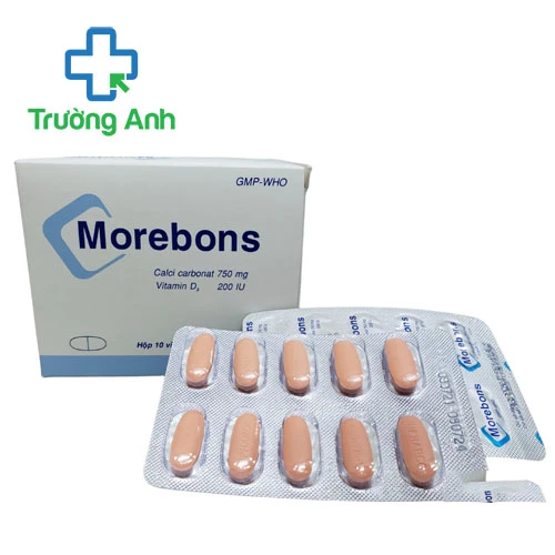 Morebons Tipharco - Thuốc bổ sung calci và Vitamin D
