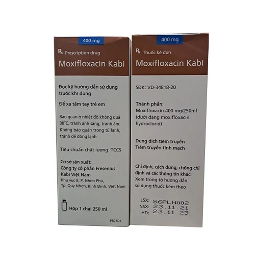 Moxifloxacin Kabi 400mg/250ml - Thuốc điều trị nhiễm khuẩn