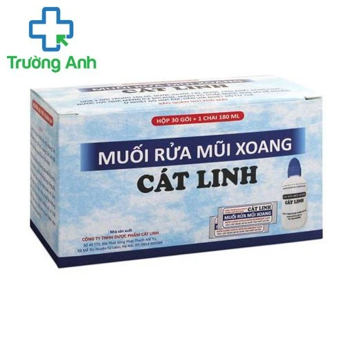 Muối rửa xoang cát linh - Giúp vệ sinh, giữ ẩm niêm mạc xoang mũi hiệu quả